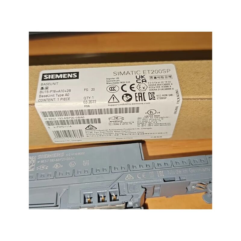 Sie-mens brand-new un-disassembled ET200SP base unit module for automatic configuration  6ES7193-6BP20-0BA0