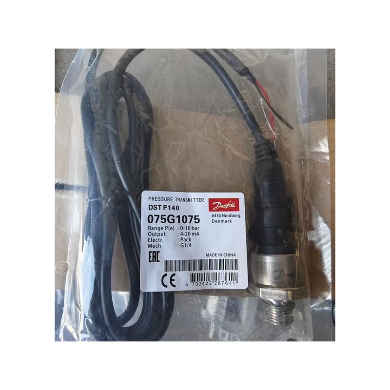 Dan-foss genuine pressure sensor DST P140 transmitter with a range of 0-25 bar and 4-20mA output  075G1086