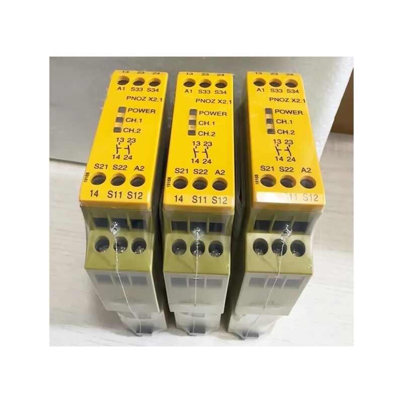PI-LZ Original dual channel safety relay powered by 24VAC/DC the use of industrial automation control systems model  PNOZ X2.1