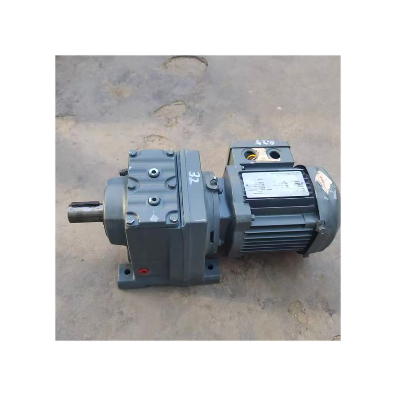 S-E-W R37 DR63L4 Inline Helical Gear Motor 0.18kW 4P Low Noise Foot Mounted Industrial Parallel Shaft Gear Reducer