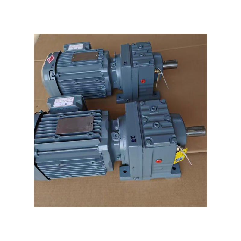 Original S-E-W R37 DRE80M4 0.75KW Inline Helical Geared Motor IE2 High Efficiency Foot Mounted Parallel Shaft Gear Reducer