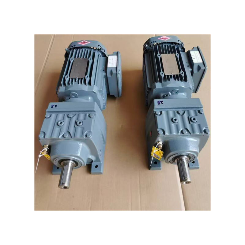 Original S-E-W R37 DRE80M4 0.75KW Inline Helical Geared Motor IE2 High Efficiency Foot Mounted Parallel Shaft Gear Reducer