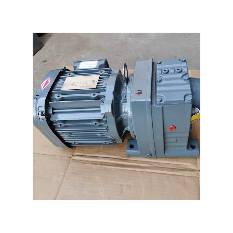 Original Design S-E-W R47 DRE90M4 Inline Helical Gear Motor 1.1kW Foot Mounted Parallel Shaft Industrial Gear Reducer