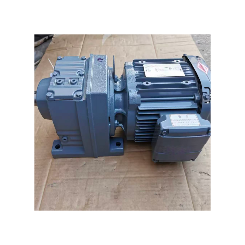 Original Design S-E-W R47 DRE90M4 Inline Helical Gear Motor 1.1kW Foot Mounted Parallel Shaft Industrial Gear Reducer