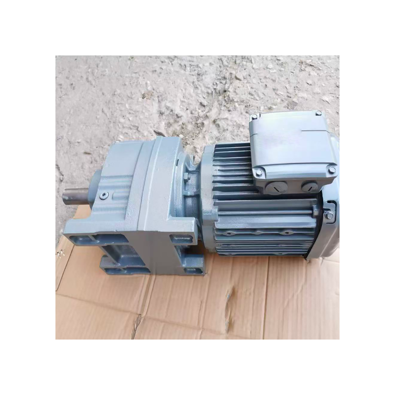 Original Design S-E-W R47 DRE90M4 Inline Helical Gear Motor 1.1kW Foot Mounted Parallel Shaft Industrial Gear Reducer