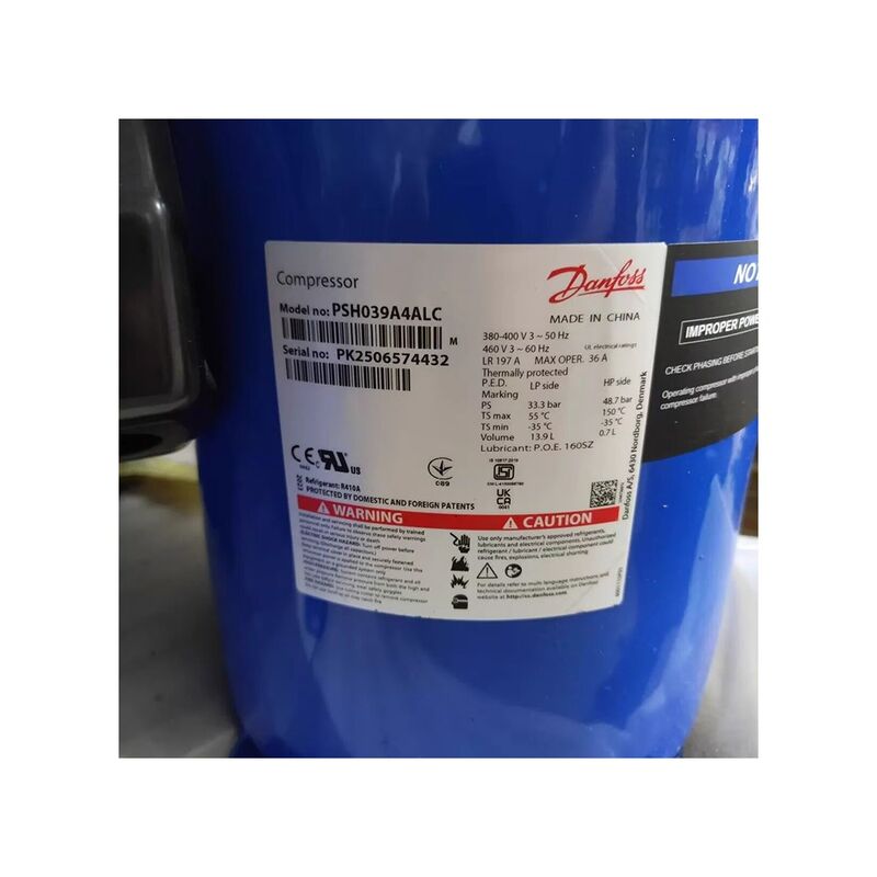 Dan-foss original genuine 12 horsepower air conditioning compression refrigeration equipment   PSH019A4ALC