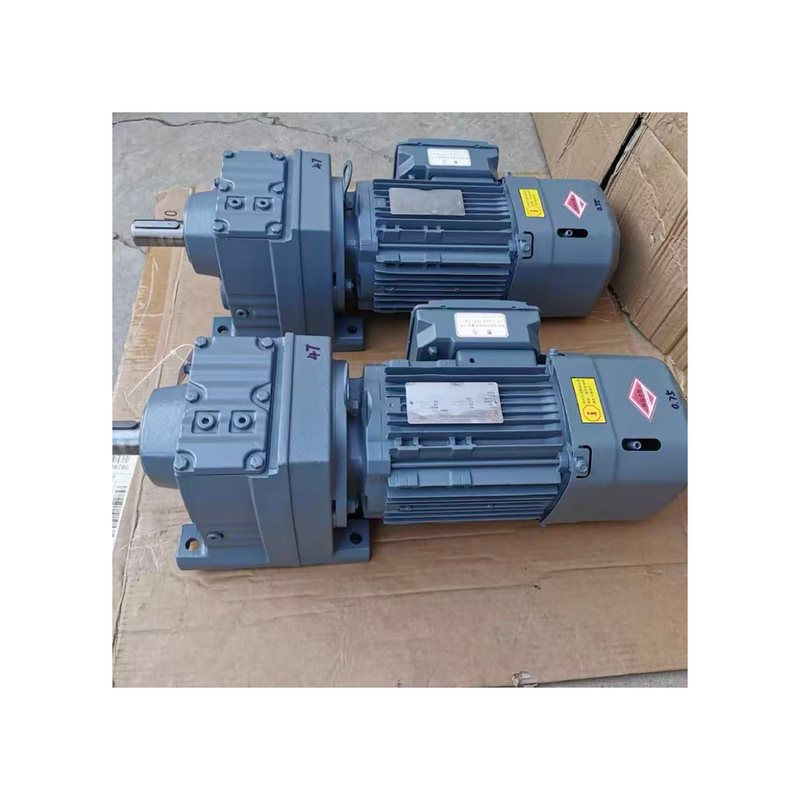 S-E-W Original Design R47 DRN80M4BE1HF Inline Helical Gear Motor 0.75kW Foot Mounted Parallel Shaft Industrial Gear Reducer