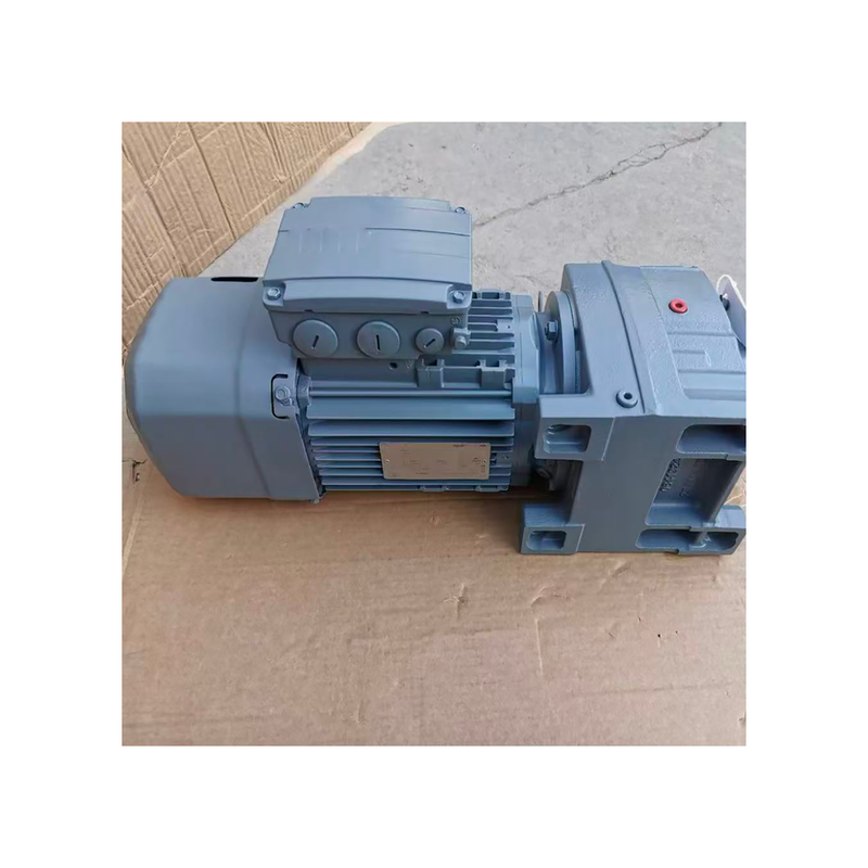 S-E-W Original Design R47 DRN80M4BE1HF Inline Helical Gear Motor 0.75kW Foot Mounted Parallel Shaft Industrial Gear Reducer