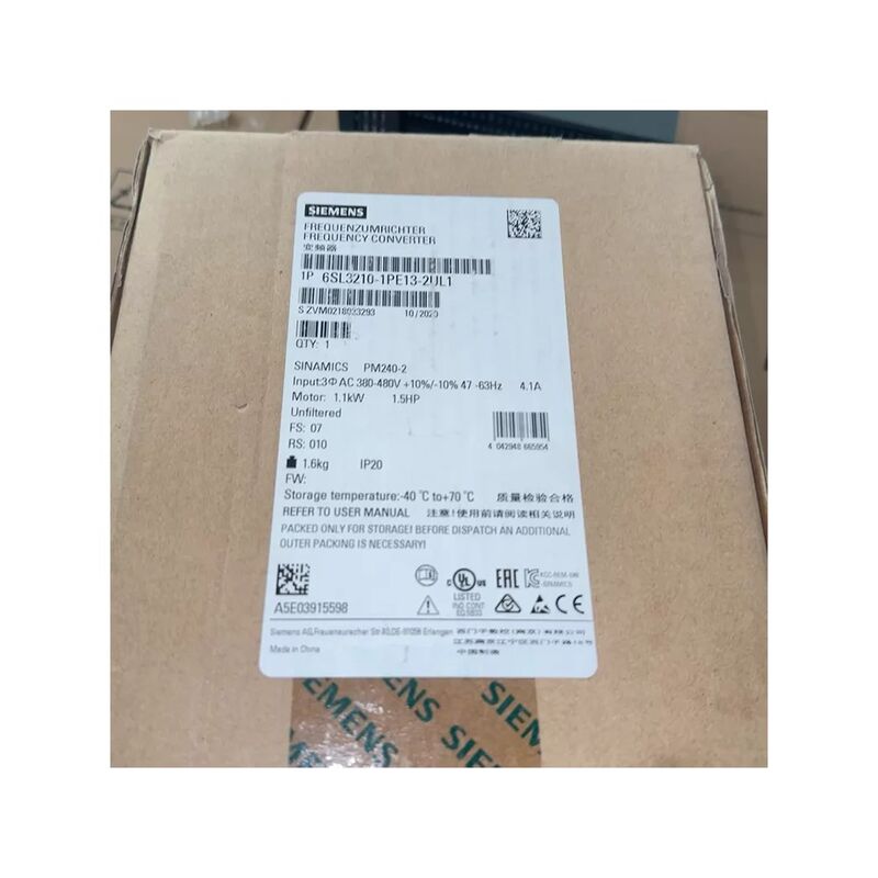 New Sie-mens three-phase design frequency converter with CE certificate 6SL3210-1PE22-7AL0