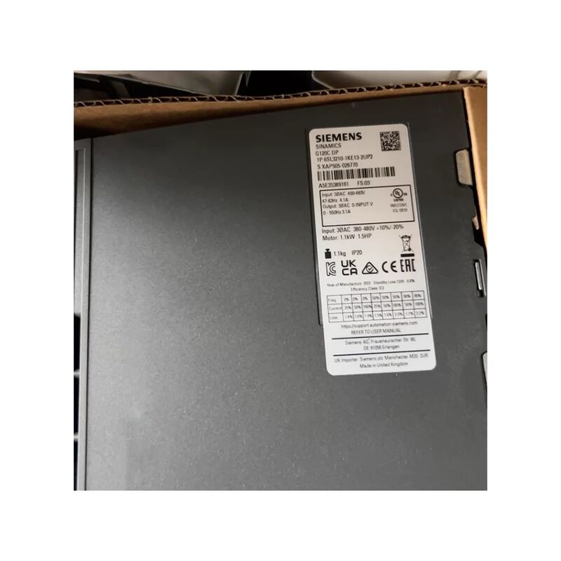 Genuine original Sie-mens G120 control unit frequency converter with great price 6SL3225-0BE37-5UA0